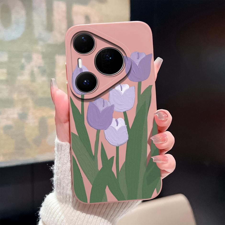 Case For Huawei Pura 80 Pro Plus Ultra Cartoon Heart Soft Silicone Shockproof Bumper Cover For HuaweiPura80ProPlus 80Ultra Funda