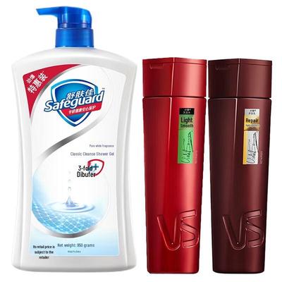 Vidal Sassoon Hair Care Set with Safeguard Body Wash