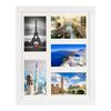 Set of 2 Pcs. Photo Frame, Wall Mount Multi-Frame Gallery Collage 28X35 Cm. For 5 Photos 10x15 Cm. White