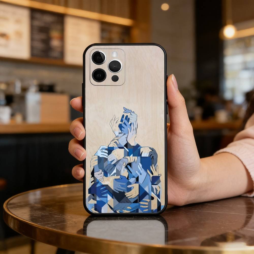 S-Surreal F-Figure A-Art Soft Silicone Black Cover,Phone Case For iPhone 17,16,15,14,13,12,11 Plus,Pro Max,XS