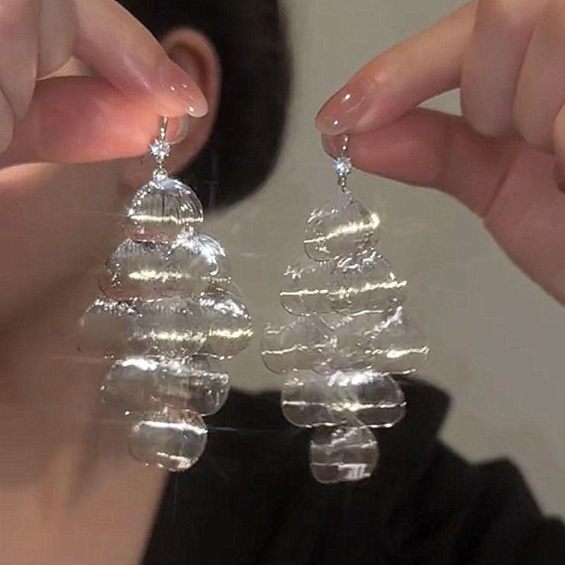 

Элегантные крупные серьги с высоким профилем, игла из стерлингового серебра, минималистичные, персонализированные, в стиле ретро, длинные серьги-капли, модные, модные украшения для ушей, женские Exaggerated Geometry Super Immortal