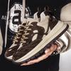 Slipper Herren Sneaker Herren Sneaker Sport und Freizeit Rutschfest Runde Zehe Skateboard Abriebfest Dicke Sohle Mode Neu