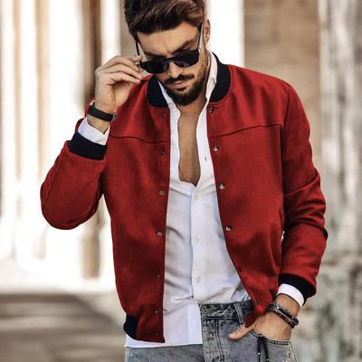 Men's Flight Jacket Slim Fit Men's Coat Jacket Warm and Comfortable Suitable for Outdoor Sports Camping