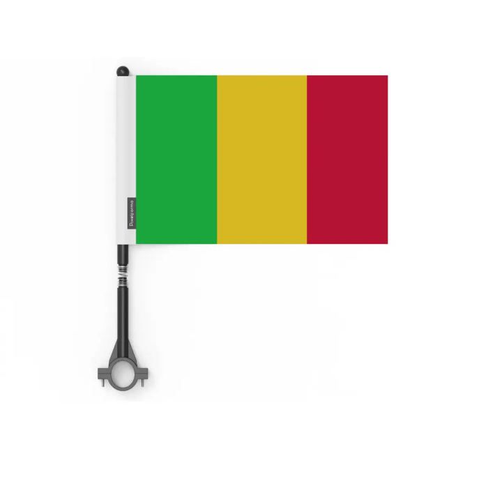 Drapeau - Mali - 14 X 21 Cm - 5 Pièces - Polyester - Impression Recto/verso