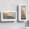 Waterproof Phone Holder - Suction Cup Shower Mount for Bathroom/Wall, Touch Screen Access & Steam-Proof Seal