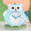 Alarm Owl Cartoon Clock With Talking Night Light Silent Function Decoration