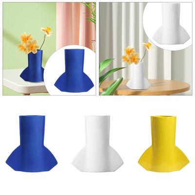 Geometry Vase Easy To Use Home Decor Art Decoration Home Decoration Porcelain Vase for Shelf Cabinet Living Room Party Bedroom