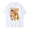 Hannah Montana Retro 90er T-Shirt Miley Cyrus Rap Hip Hop Punk Stil T-Shirt Unisex Damen Sommer Hochwertiges T-Shirt Streetwear