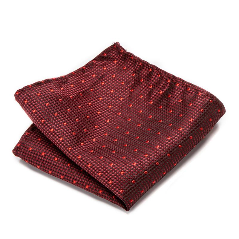 Men's Striped Jacquard Pocket Square for Weddings and Business Suits