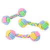 Dog Puppy Cotton Rope Chew Double Knot Braided Bone Pet Molar Training Play Toy