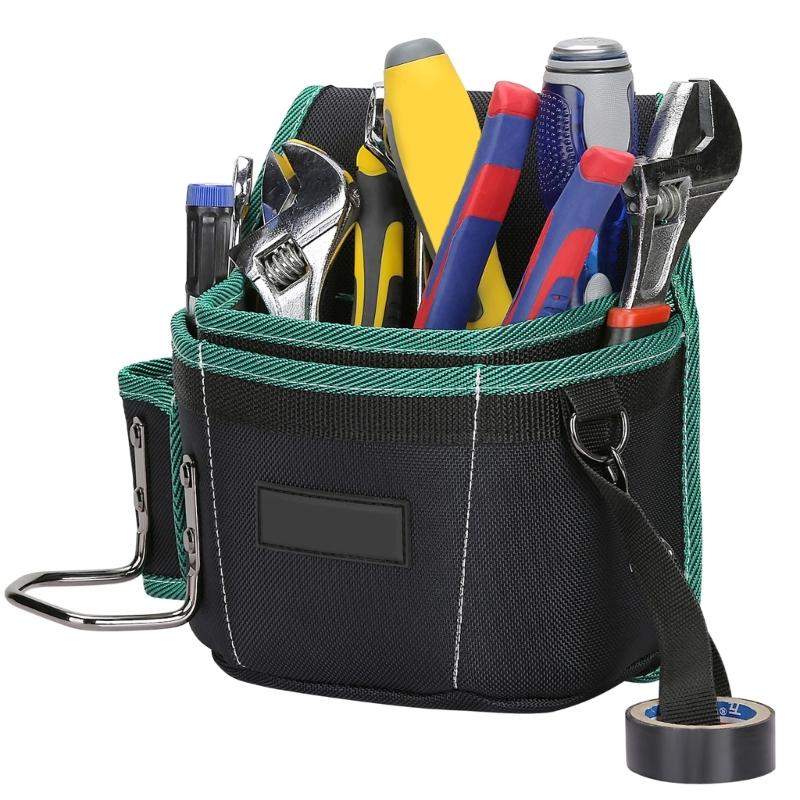 Tear Resistant Tool Belt Pouch for Carpenters and Electricians with Comfortable Fit and Enhances Portability