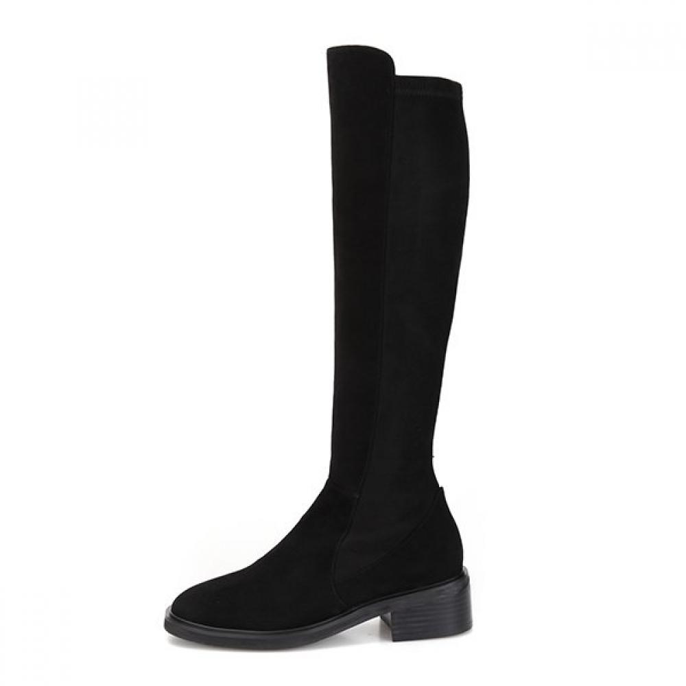 Barbara Leather Suede Long Boots 4.5cm Bbf853bk