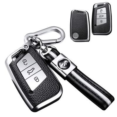 SANRILY Smart Key Hülle, Schlüsselabdeckung, Schlüsselschutz, Schlüsselhalter für VW Golf, Polo,