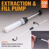200ML Car Oil Extractor - Automotive Fuel Brake Fluid Transfer Syringe Pump for Motorcycle