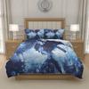 T-Tanjiro K-Kamado D-Demon S-Slayer Anime Duvet Cover Bedding Set 3pcs Microfiber Boys Girls Bedroom Decor US EU UK AU DE Standard Sizes