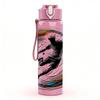 1PC Abstract Dancer Ink Wash Movement Art 750ml Color Plastic Sports Water Bottle Leakproof Flip Straw Lid Suitable for Sports Office Home Use