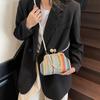 Summer Woven Straw Tote Bag Casual Beach Vacation Women Shoulder Bags Large Capacity Female Handbag KTB
