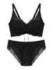 Bra and Shorts Enhances Underarm High Dig Top and Bottom Type [Two Hatch] Set, Fat, Painless, Underarm, Cleavage, Doesn't In, Set, C001a, B75, Black/A