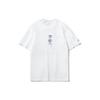 Li-Ning Comfort Soft Circle Neck Print Back Loose Casual Short Sleeve T-Shirt Unisex Tops White AHST733-1