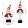 Adjustable Leg Santa Standing Figurine Santa Xmas Snowman Decor Doll
