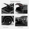 Scale 1:36 Hellcat Sports Car Model Toy 4 Doors Opened Pull Back Vehicles Models Metal Body Rubber Tires Toys Ideal Ornament