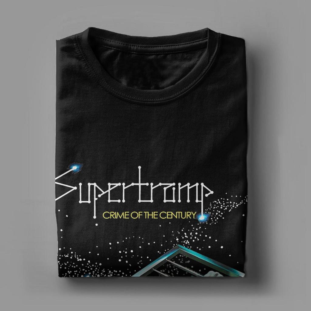 Leisure Supertramp Crime Of The Century T-shirts för män O-hals Bomulls-t-shirt Kortärmade T-shirts Sommarkläder