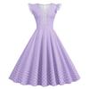 QICED Women's Fashion Summer Spring V-Neck Short Sleeve Casual Dresses