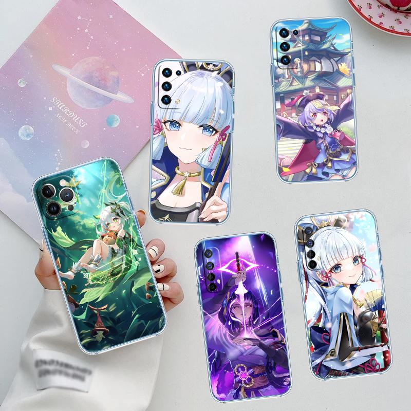 Genshin Impact Art Transparent Phone Case for Motorola Moto Edge 20 30 40 50 S30 Fusion Ultra Pro Neo Lite + G200 G23