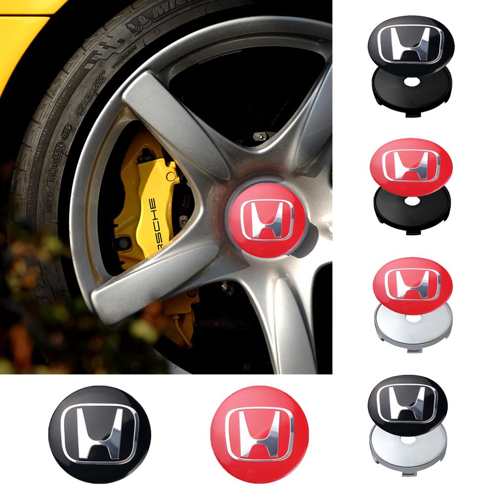 56/60MM Car Wheel Center Hub Caps Dust Cover Sticker Accessories For Honda Civic Accord CRV HRV Can City Fit Odyssey XRV Spirior