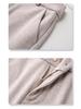 2024 Women's Apricot Flared Wool Pants: High-Waist, Slimming, Casual for Autumn/Winter