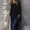 Women's 2025 Nine-Sleeve Cotton Linen Loose Top
