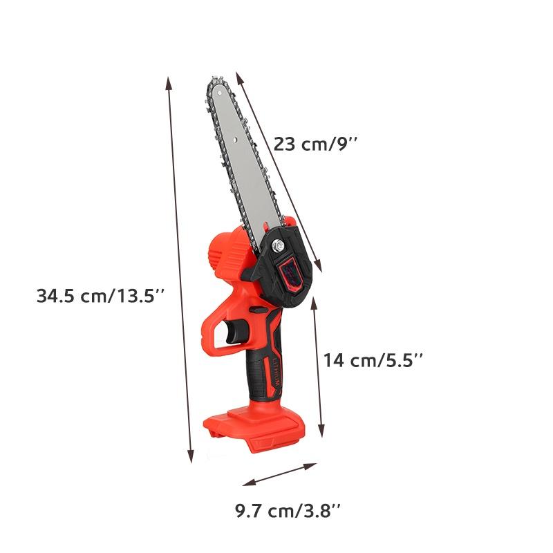 6-calowa 3000W Mini Elektryczna Piła do Przycinania Akumulatorowa Mała Piła Łańcuchowa do Rozłupywania Drewna Narzędzie do Obróbki Drewna do Ogrodu Sadu Klips do Gałęzi