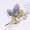 Metal Dancing Girl Brooch Light Luxury Butterfly Brooch Delicate Women's Brooch  Clothes Decoration