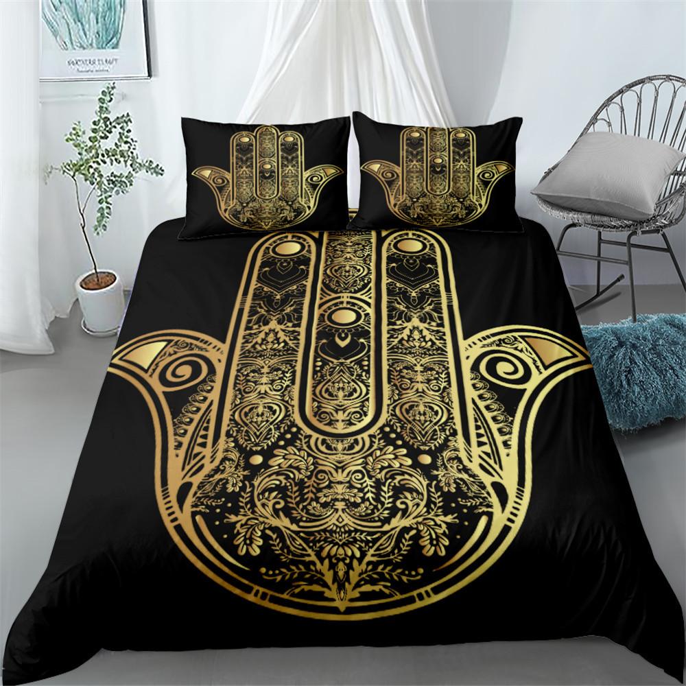 Gold Duvet Cover Bedding Set 240x220 Twin Queen King Size Comforter Double Bed Quilt Cover 135 Euro Bed Linen 2 Bedrooms 200x200