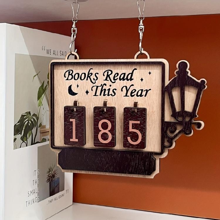 Wooden Reading Trackers With Slide Function For Accurate Page Count Educational Wooden Reading Progress Counter Device