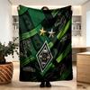 Borussia Mönchengladbach Print Decke - Weich & Bequem, für Schlafzimmer, Reisen, Sofa, Heimdekoration - Geburtstags-Weihnachtsgeschenk für Freund