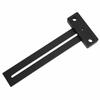 180mm T-type Scribing Ruler, Scribing Marking Ruler, Metric Scale Black Woodworking Marking Tool, Aluminum Alloy, Double-Sided Scale, Total Length: Ap