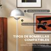 Modern Living Room Floor Lamp with Bowl Shade Foot Switch E27 Socket Without Bulb Diameter 30x155 Cm Silver