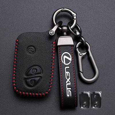 Leather Car Key Case Cover For CT200H GX400 GX460 IS250 IS300C RX270 ES240 ES350 LS460 GS300 450h 460h Keyring Accessories
