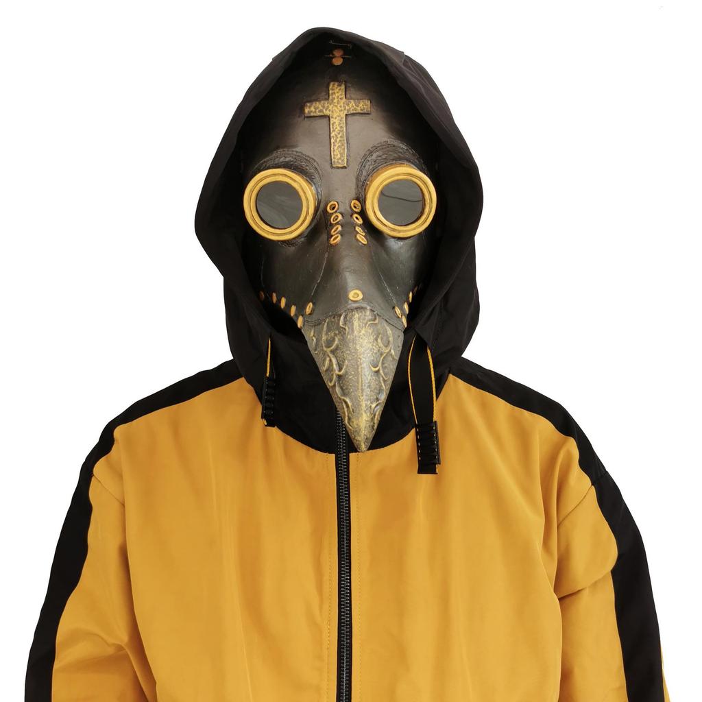 Pestdoktor Leder Schnabelmaske - Europäischer Halloween Punk Stil