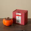 Persimmon tea can ceramic seal Ruyixi candy can packaging box small creative jar wedding gift