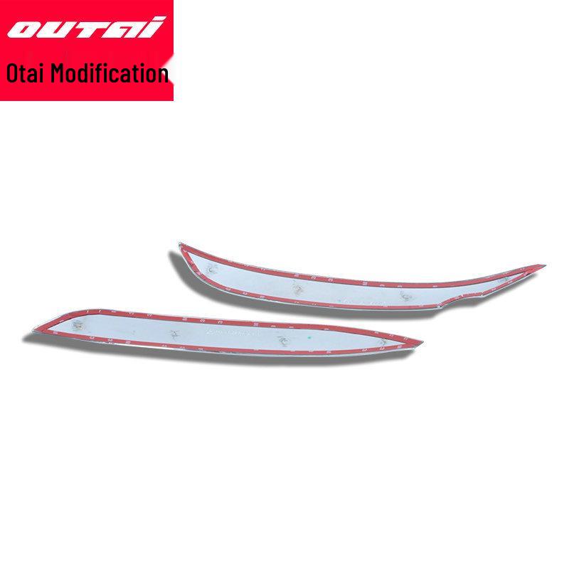 Front Fog Light Eyebrow Bright Strip & Cover Trim for 14-17 Models