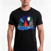 Canoeing Down the River Night Version TShirt Summer Casual Cotton Tee Oversized Streetwear Tops Vintage Graphic Print