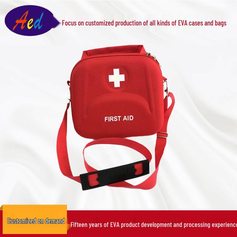 

Medium Emergency Rescue Kit with Shoulder Strap - Outdoor Travel Emergency Bag for Car and Home, Includes EVA Tool Bag. Medium without Shoulder Strap (22.5*19*9.5 cm) красный