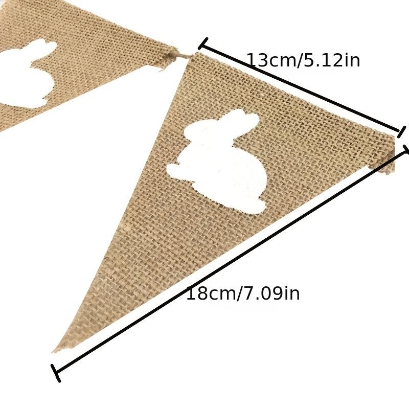 Rabbit Holiday Party Decoration Pull Flag Pennant 7pcs