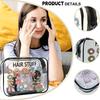 1 Stück Transparente Make-up-Tasche mit Reißverschluss Geräumiger Kosmetik-Organizer Leichte Reise-Kulturbeutel PVC-Make-up-Tasche