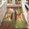 1 Stück Foxy Nickerchenmuster Küchenteppich Rutschfeste Türmatte Pop-Design Badezimmerteppich Badematte Teppich für Zuhause Spüle Wäsche ecoreeree