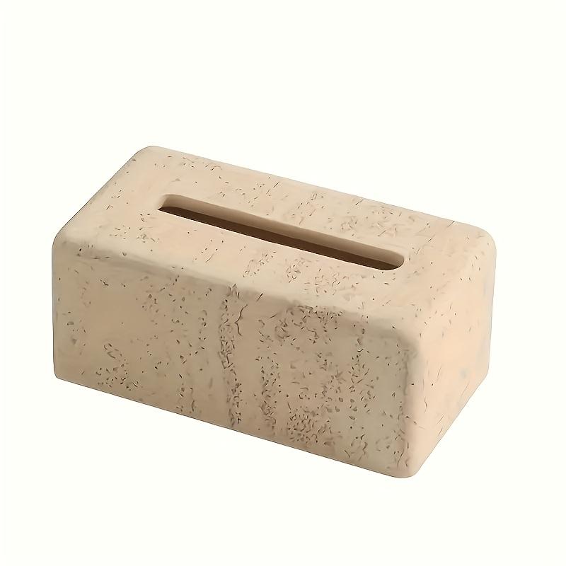 1 ks Čtvercový box na kapesníky, pryskyřičný materiál, do koupelny, obývacího pokoje, kuchyně, ložnice, na pracovní plochu