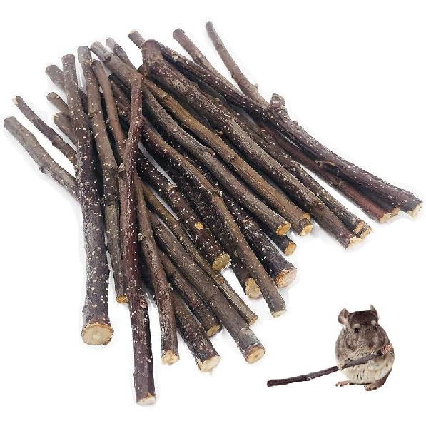 William Craft Apple Sticks Pet Chew Toys Treats for Chinchilla Guinea Pigs Rabbits Squirrel Hamster Bunny 3.5 Ounce (Pack of 1)