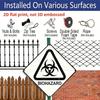 2D Flat -1pc, Featuring A Biohazard Theme, Safety Sign Gift for Research Enthusiasts, Vintage Metal Plaque, Suitable for Decorating Laboratories